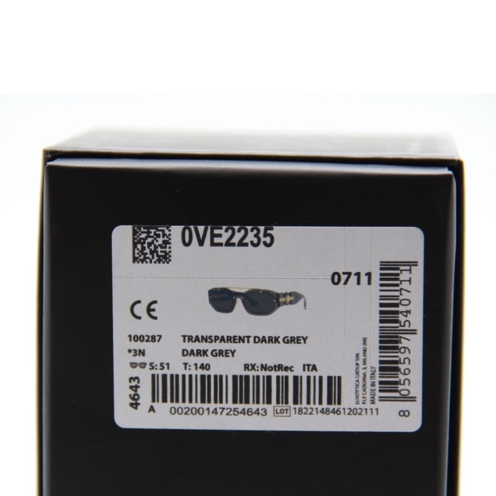 NEW VERSACE MEDUSA VE2235 1002/87 SUNGLASSES VERSACE VE 2235 DARK GREY - Picture 11 of 11